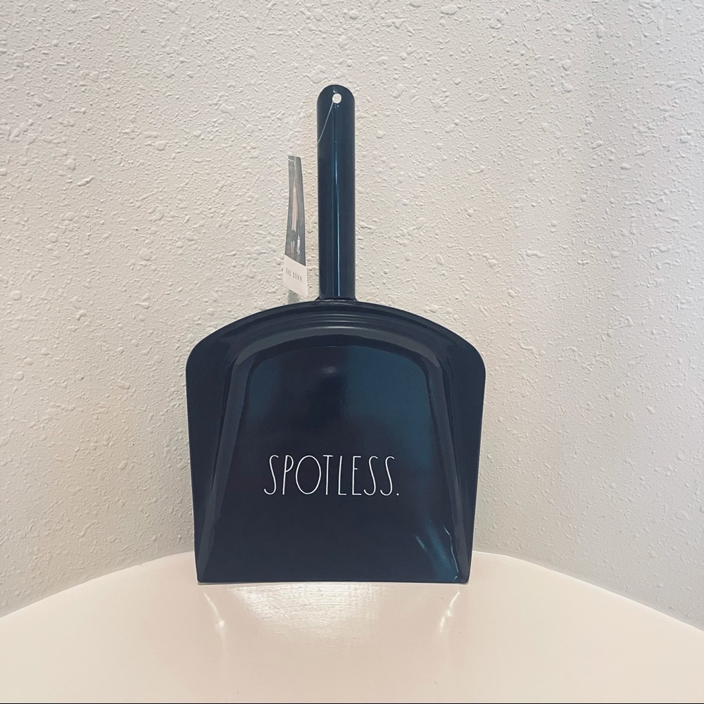 Rae Dunn Spotless Metal Black Dustpan NWT